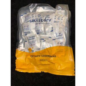 Lot of 100 Wisedry 300cc Oxygen Absorbers Pack For Food Storage & Preservation